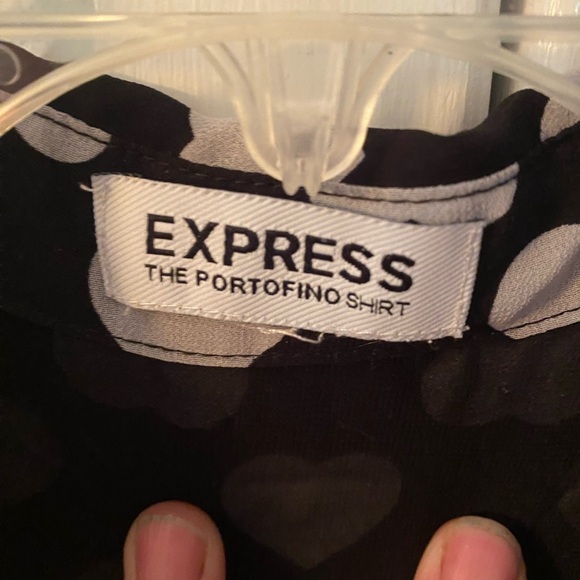 Express Portofino long sleeved blouse Ladies size small - Picture 3 of 10